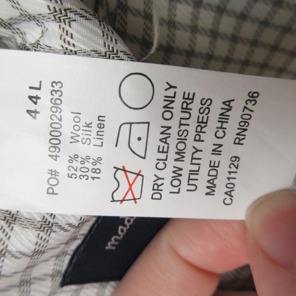 Ralph Lauren Tan Wool Silk Linen Sport Coat Size 44L Two Button - Picture 5 of 8